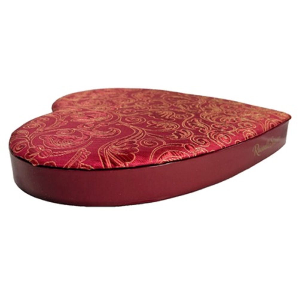 Heart Shaped Russell Stover Candy Box with Padded Fabric Lid Empty 10.5"‎ - Picture 9 of 12